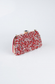 Abendtasche Wildleder Rot SH849