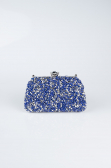Abendtasche Wildleder Sächsischblau SH849