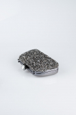 Abendtasche Verputz Platin SH849