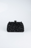 Abendtasche Verputz Schwarz SH849