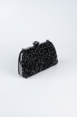 Abendtasche Verputz Schwarz SH849