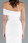 Abendkleid Lang Weiß ABU4832