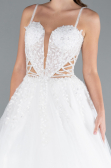 Hochzeitskleider Lang Weiß ABU4835