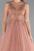 Zimtfarben Abendkleid Lang ABU2131