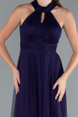 Abschlusskleid Lang Violett dunkel ABU3252