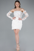 Hochzeitskleider Mini Weiß ABK2323