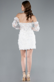 Hochzeitskleider Mini Weiß ABK2323