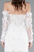 Hochzeitskleider Mini Weiß ABK2323
