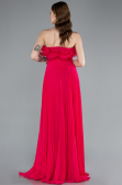 Abschlusskleid Lang Chiffon Fuchsie ABU4866
