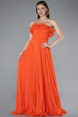 Abschlusskleid Lang Chiffon Orange ABU4866