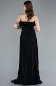 Abschlusskleid Lang Chiffon Schwarz ABU4866