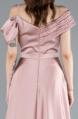 Abendkleid Lang Satin Puder ABU4868