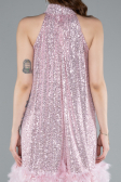 Abendkleid Kurz Puder ABU4876