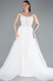 Hochzeitskleider Lang Weiß ABU4864