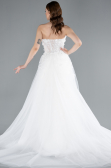 Hochzeitskleider Lang Weiß ABU4864