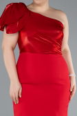 Partykleid in Übergröße Midi Rot ABK2319