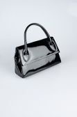 Abendtasche Lackleder Schwarz KC163