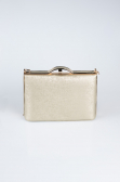 Abendtasche Gemustertes Leder Gold KC126