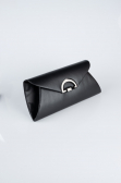 Abendtasche Leder Schwarz SH845