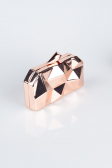 Abendtasche Metall Rosa SH921