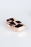 Abendtasche Metall Rosa SH921