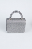 Abendtasche Glitzernd Platin KC264