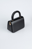 Abendtasche Leder Schwarz KC264