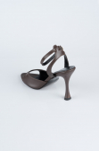 Party-Schuhe Leder Braun AB1134