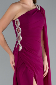 Abendkleid Lang Chiffon Pflaume ABU4406