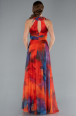 Abendkleid Lang Orange ABU4901