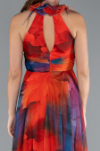 Abendkleid Lang Orange ABU4901