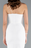 Standesamtkleid Lang Weiß ABU4891