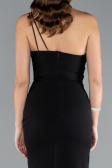 Standesamtkleid Lang Schwarz ABU4891