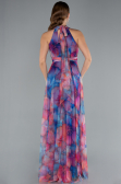 Sächsischblau Abschlusskleid Lang ABU674