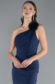 Standesamtkleid Lang Marineblau ABU4891