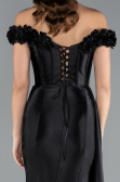 Abendkleid Lang Schwarz ABU4903
