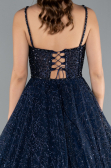 Abendkleid Lang Marineblau ABU3839