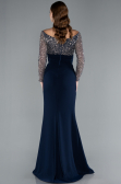 Abendkleid Lang Marineblau ABU4896