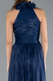 Abendkleid Lang Chiffon Marineblau ABU4811