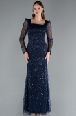 Abendkleid Lang Marineblau ABU4603