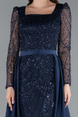 Abendkleid Lang Marineblau ABU4603
