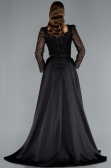 Abendkleid Lang Schwarz ABU4603