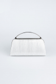 Abendtasche Laserschnitt Silber V349