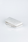 Abendtasche Laserschnitt Silber V349