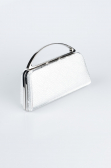 Abendtasche Gemustert Silber V349