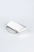 Abendtasche Gemustert Silber V349
