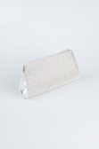 Abendtasche Verputz Silber V451