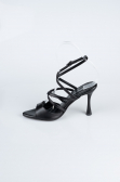 Party-Schuhe Leder Schwarz AB1136