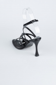 Party-Schuhe Leder Schwarz AB1136