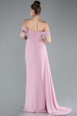 Abendkleid Lang Chiffon Puder ABU4925